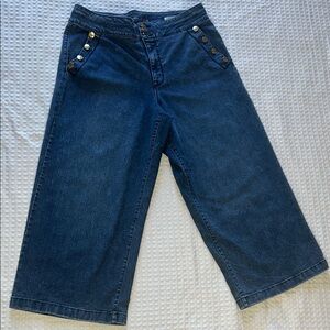 Anne Klein Women’s Blue Wide Leg Flare Jeans SZ 16